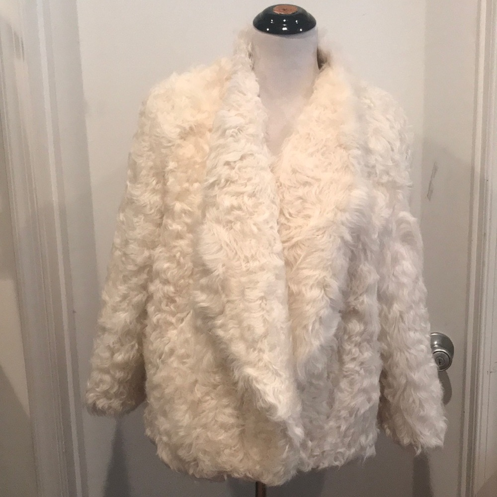 SOLD Lamb Coat with Big Collar